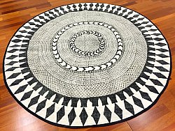 Okrągły dywan - Marrakech (okrągły) (czarny/biały/szary)