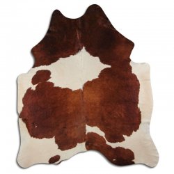 Skóra bydlęca - Brązowo/biała 1129