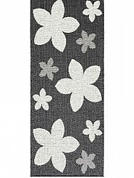 Dywany z tworzyw sztucznych - Horredsmattan Flower (czarny)