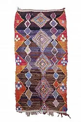 Berberyjskie Dywany Boucherouite Z Maroka 285 x 145 cm