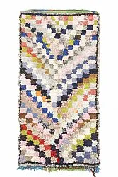 Berberyjskie Dywany Boucherouite Z Maroka 210 x 115 cm