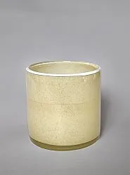 Świecznik M - Harmony (beżowy/biały)