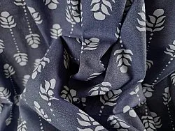 Zasłony - Bawełniana zasłona Sari (niebieski)