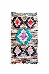 Berberyjskie Dywany Boucherouite Z Maroka 140 x 255 cm