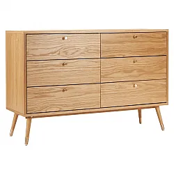 Komoda - Prime - 6 lådor (dąb)