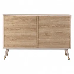 Komoda - Prime - 6 lådor (biały dąb)