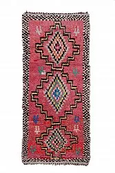 Berberyjskie Dywany Boucherouite Z Maroka 285 x 130 cm