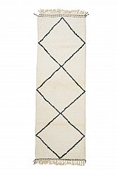 Berberyjskie Dywany Beni Ourain z Maroka 285 x 95 cm