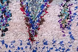Berberyjskie Dywany Boucherouite Z Maroka 250 x 90 cm