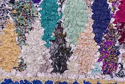 Berberyjskie Dywany Boucherouite Z Maroka 225 x 135 cm