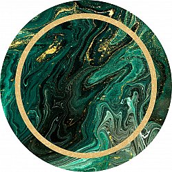 Okrągły dywan - Amelia (zielony)