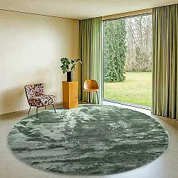Okrągły dywan - Aranga Super Soft Fur (zielony)