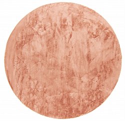 Okrągły dywan - Aranga Super Soft Fur (różowy)