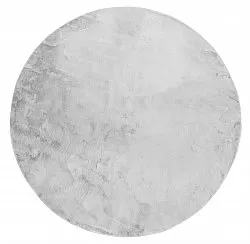 Okrągły dywan - Aranga Super Soft Fur (szary)