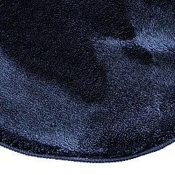 Asymetryczny Falowany Dywan Shaggy - Aranga Super Soft Fur (ciemnoniebieski)