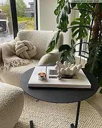 Okrągły dywan - Avafors Wool Bubble (beżowy)