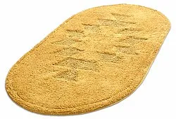 Owalna mata łazienkowa - Gertie (żółty)
