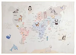 Dywan dziecicęy - Animal Map (beżowy)