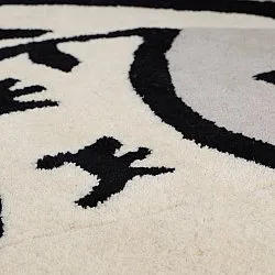 Dywan Dziecięcy - Zebra Hand Tufted Wool Premium (beżowy/czarny)