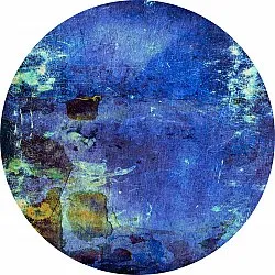Okrągły dywan - Gallo (niebieski)