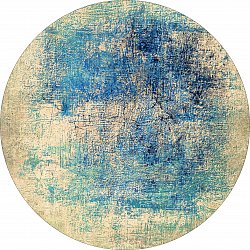 Okrągły dywan - Sierra (blå)