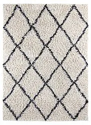 Dywany shaggy - Alcott Natural Cotton Shaggy (czarny/biały)