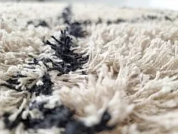 Dywany shaggy - Alcott Natural Cotton Shaggy (czarny/biały)
