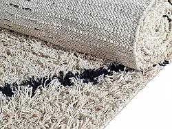 Dywany shaggy - Alcott Natural Cotton Shaggy (czarny/biały)