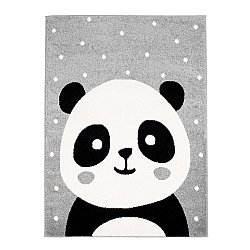 Dywan do pokoju dziecięcego DYWAN DZIECICĘY dla chłopca ze zwierzęciem Bubble Panda szary Panda