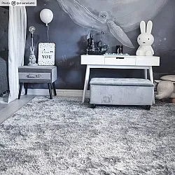 Okrągły dywan - Cosy (srebro)