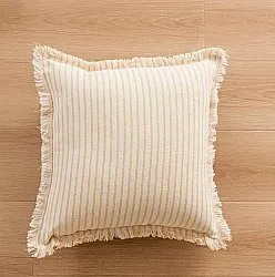 Poszewka na poduszke - Fringed (żółty)