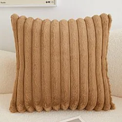 Poszewka na poduszke - Soft stripes (brązowy)