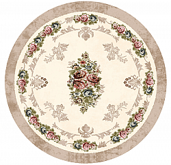 Okrągły dywan - Delpha (beżowy/multi)