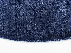 Okrągły dywan - Recycled PET with viscose look (navy)