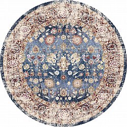 Okrągły dywan - Bouhjar (ciemny niebieski/multi)