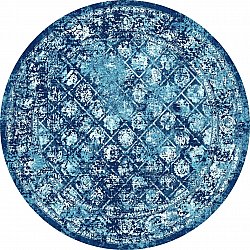 Okrągły dywan - Douz (niebieski)