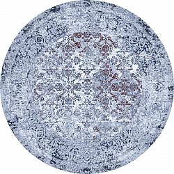 Okrągły dywan - Denizli (ciemny niebieski)