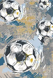 Dywan dziecicęy - Cartoon Footballs (multi)