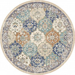 Okrągły dywan - Bohemia (niebieski/multi)