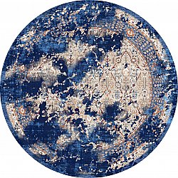 Okrągły dywan - Temima (niebieski)
