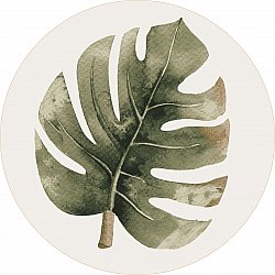 Okrągły dywan - Falling Leaves (zielony)