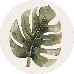 Okrągły dywan - Falling Leaves (zielony)