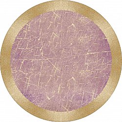 Okrągłe dywan - Roges (różowy/złoto)
