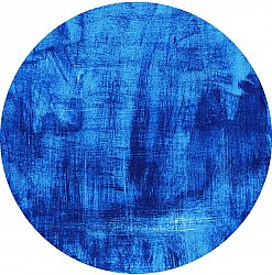 Okrągły dywan - Campile (niebieski)