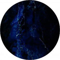 Okrągły dywan - Zuani (ciemny niebieski)