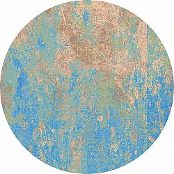 Okrągły dywan - Pavoa (niebieski)