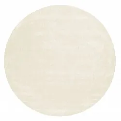 Okrągły dywan - Recycled PET with viscose look (offwhite)