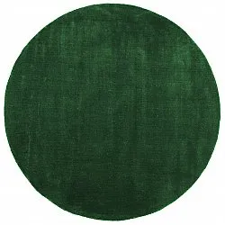 Okrągły dywan - Recycled PET with viscose look (zielony)