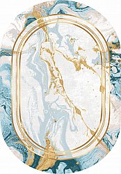 Dywan owalny - Emery (niebieski)