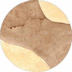 Okrągły dywan - Nisa (brun/beige)